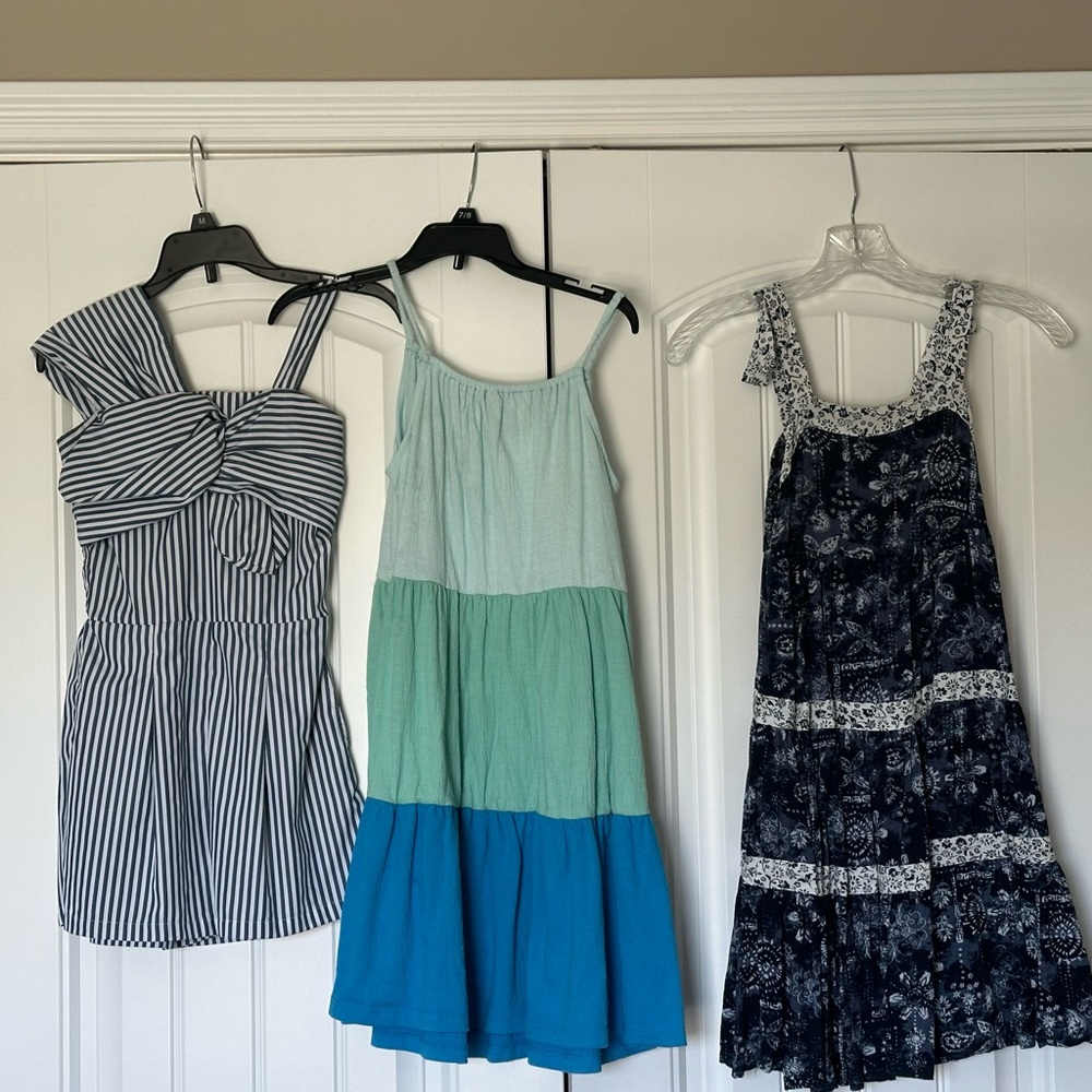 Set of 3 size 10 girls dress and romper